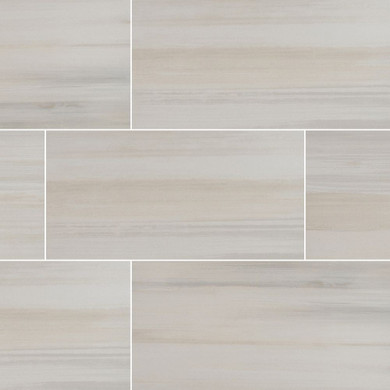 MS International Watercolor Series: Bianco 12x24 Matte Porcelain Tile NWATBIA1224