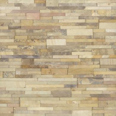 MS International Stacked Stone Series: Sedona Fossil 6X24 Split Face Ledger Panel LPNLDSEDFOS624