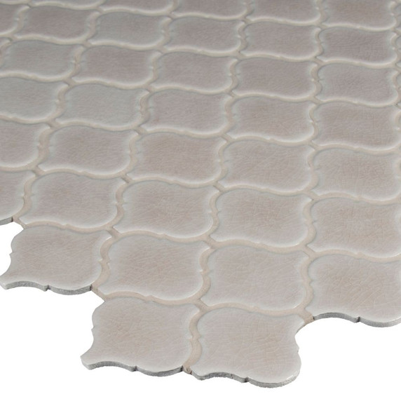 MS International Specialty Shapes Wall Series: Fog Arabesque Pattern 6mm Tile SMOT-PT-FOG-ARABESQ