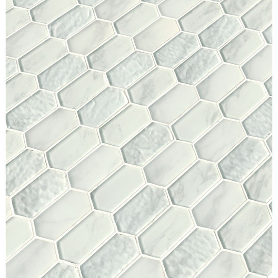 MS International Glass Tile Series: Calypso Picket Pattern Inkjet Glass Mosaic Tile SMOT-GLSPK-CALYP8MM