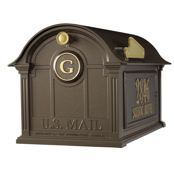 Whitehall Balmoral Mailbox Side Plaques and Monogram Package