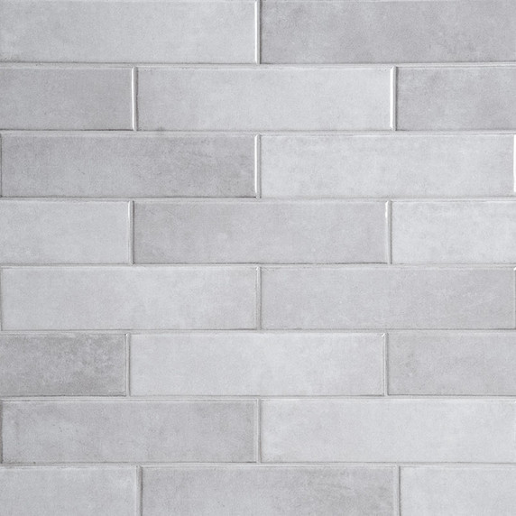 MS International Ceramic Series: 2.5x13 Renzo Sterling Wall Tile NRENSTEPIC2.5X13