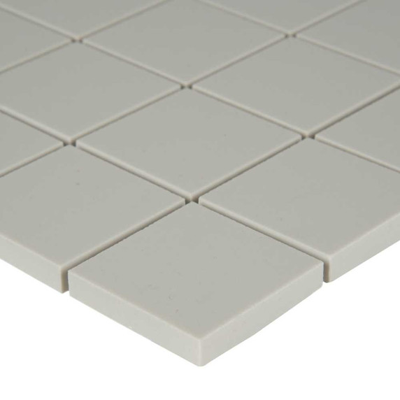 MS International Porcelain Series: 2x2 Domino White Matte Wall Tile SMOT-PT-RETBIA-2X2M