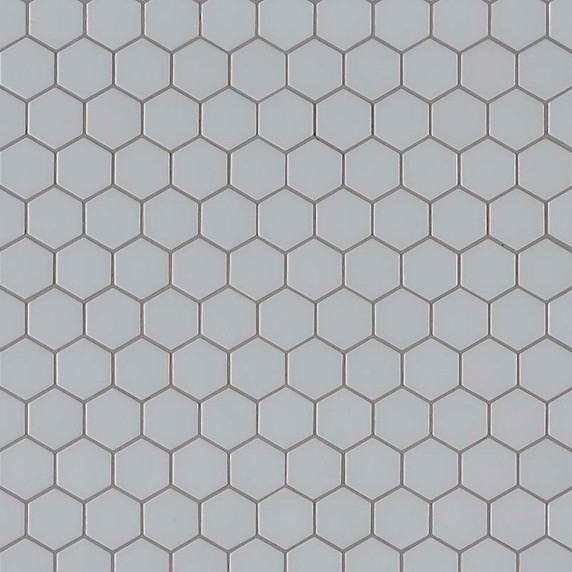 MS International Porcelain Series: Retro Hexo Gray Matte Wall Tile SMOT-PT-RETGRA-2HEX
