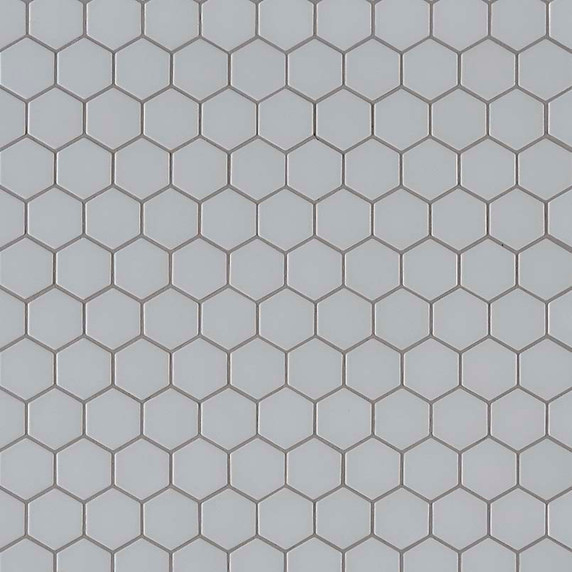 MS International Porcelain Series: Retro Hexo Gray Matte Wall Tile SMOT-PT-RETGRA-2HEX