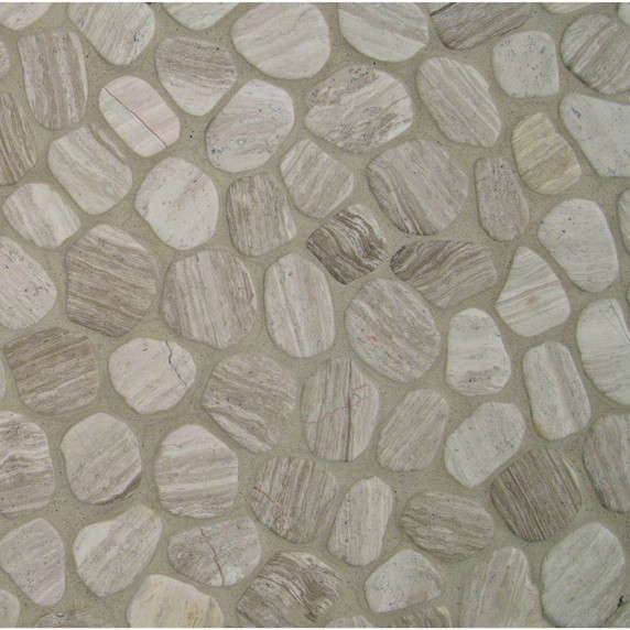 MS International Marble Series: White Oak Pebbles Tumbled Wall Tile SMOT-PEB-WHTOAK