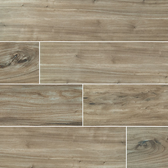 MS International Catalina Series: 8x48 Teak Porcelain Tile NCATTEA8X48P