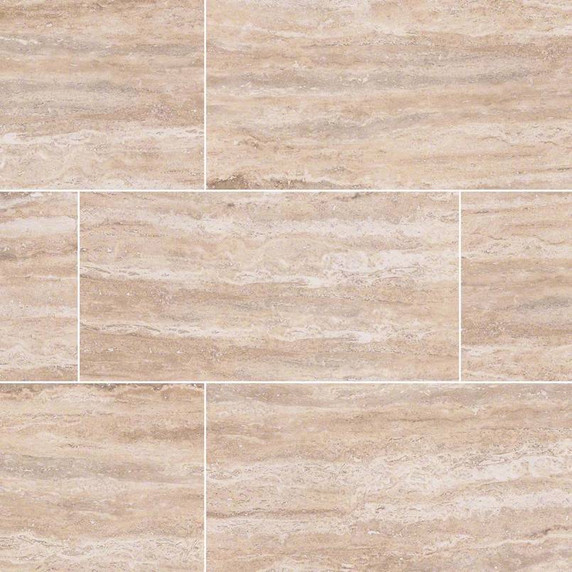 MS International Pietra Series: 12x24 Venata Sand Polished Porcelain Tile NVENSAN1224P-N