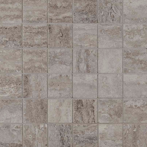 MS International Porcelain Series: 2"x2" Veneto Gray Mosaic Tile NVENEGRA2X2