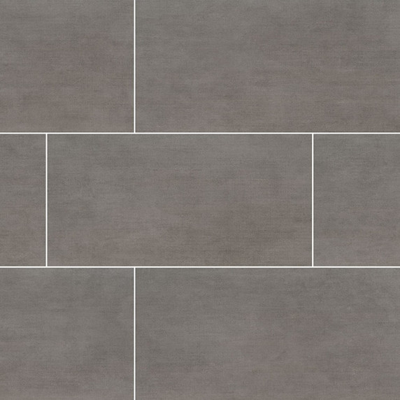 MS International Gridscale Series: 3X18 Graphite Matte Bullnose Porcelain Tile NGRIGRA3X18BN-K