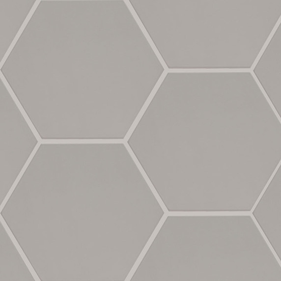 MS International Hexley Series: 9X10 Dove Hexagon Matte Porcelain Mosaic Tile NHEXDOV9X10.5HEX