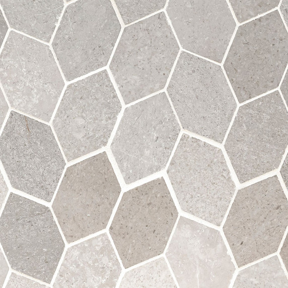 MS International Limestone Series: Lilly Pad Mosaic Honed Tile SMOT-LILPAD-HON10MM