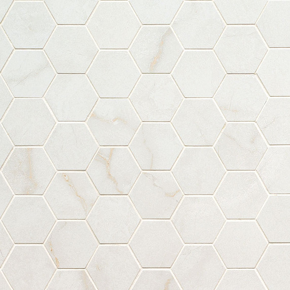MS International Brighton Series: Gold 2x2 Polished Porcelain Tile NBRIGOL2X2HEXP MS International Brighton Series: Gold 2x2 Polished Porcelain Tile NBRIGOL2X2HEXP