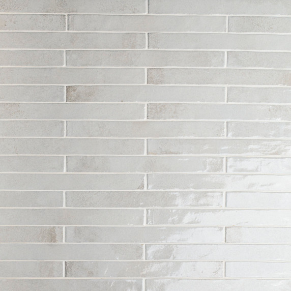 MS International Flamenco Series: Princess White 2x18 Glossy Porcelain Tile NFLAPRIWHI2X18G MS International Flamenco Series: Princess White 2x18 Glossy Porcelain Tile NFLAPRIWHI2X18G