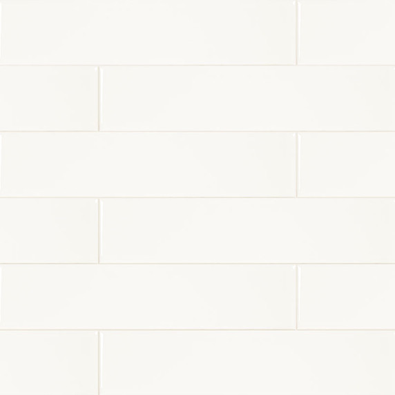 MS International Metro Series: White 2x8 Glossy Porcelain Tile NMETWHI2X8G MS International Metro Series: White 2x8 Glossy Porcelain Tile NMETWHI2X8G