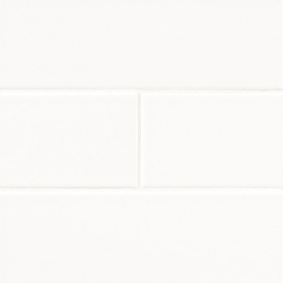 MS International Metro Series: White 4x12 Glossy Porcelain Tile NMETWHI4X12G MS International Metro Series: White 4x12 Glossy Porcelain Tile NMETWHI4X12G