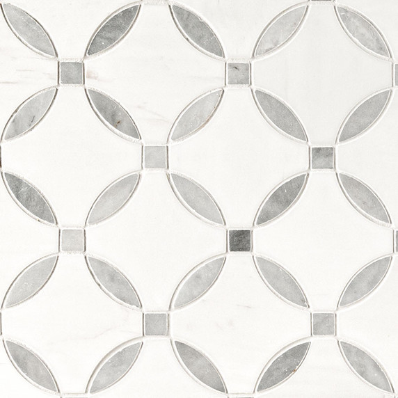 MS International Backsplash Series: Pattern Bianco Dolomite Lola Polished Tile SMOT-BIANDOL-LOLP MS International Backsplash Series: Pattern Bianco Dolomite Lola Polished Tile SMOT-BIANDOL-LOLP
