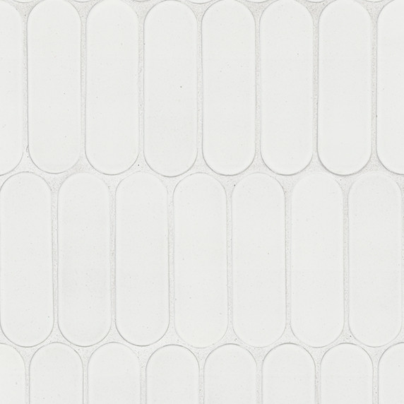 MS International Backsplash Series: Bianco Glossy Ellipse Polished Tile SMOT-GLSELIP-BIAGLO6MM MS International Backsplash Series: Bianco Glossy Ellipse Polished Tile SMOT-GLSELIP-BIAGLO6MM