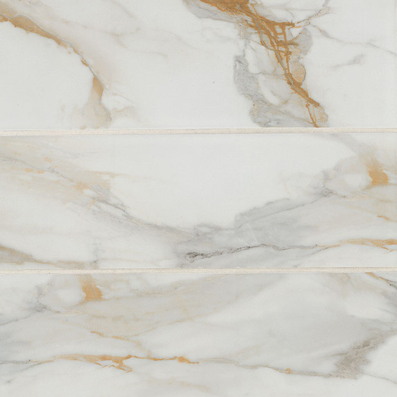 MS International Backsplash Series: 4x12 Calacatta Gold Subway Matte Tile SMOT-PT-CALGLD-4X12M MS International Backsplash Series: 4x12 Calacatta Gold Subway Matte Tile SMOT-PT-CALGLD-4X12M