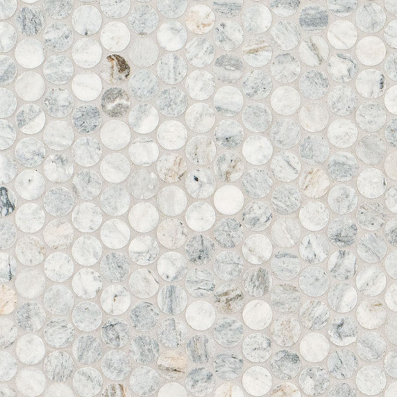 MS International Backsplash Series: Round Capri Blue Honed Tile SMOT-CAPBLU-ROUH MS International Backsplash Series: Round Capri Blue Honed Tile SMOT-CAPBLU-ROUH