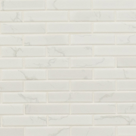 MS International Backsplash Series: 1x4 Carrara Matte Tile SMOT-PT-CAR-1X4M MS International Backsplash Series: 1x4 Carrara Matte Tile SMOT-PT-CAR-1X4M