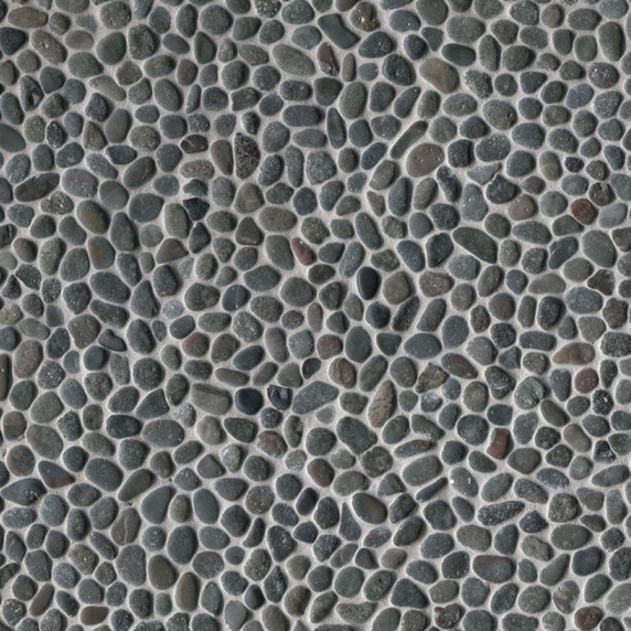 MS International Backsplash Series: Pebble Noir Ash Mini Tumbled Tile SMOT-PEB-NOIASHT MS International Backsplash Series: Pebble Noir Ash Mini Tumbled Tile SMOT-PEB-NOIASHT