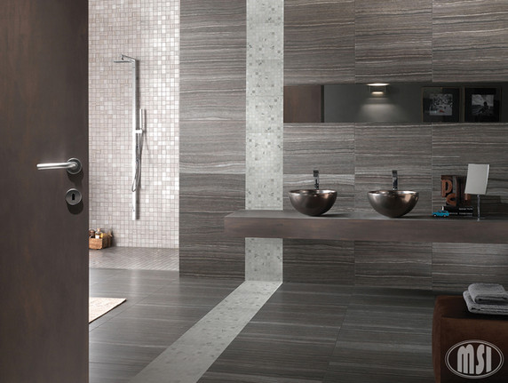 MS International Eramosa: Grey  12" x 24" Porcelain Tile NERAGRE1224