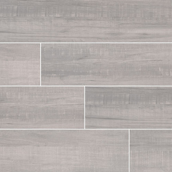 MS International Belmond Series: Pearl 8X40 Grey Matte Ceramic Tile NBELPEA8X40