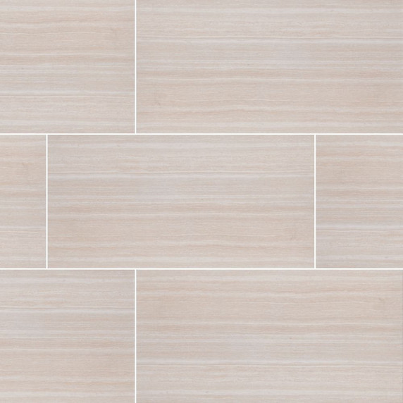 MS International Essentials Series: Charisma White 12X24 Matte Ceramic Tile NCHAWHI1224