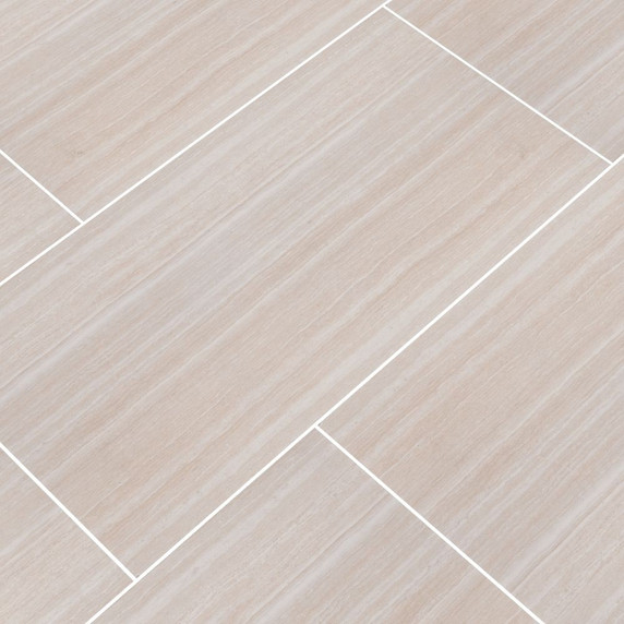 MS International Essentials Series: Charisma White 12X24 Matte Ceramic Tile NCHAWHI1224