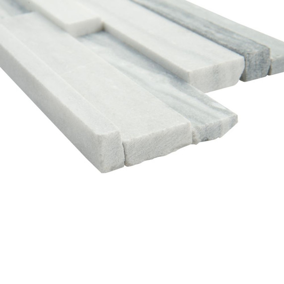 MS International Stacked Stone Series: Alaska Gray 6x24 3D Honed Ledger Panel LPNLMALAGRY624-3DH