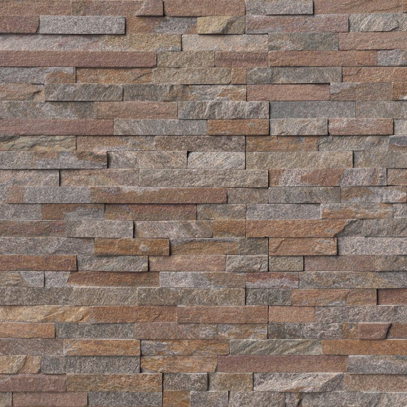 MS International Stacked Stone Series: Amber Falls 6x24 Split Face Ledger Panel LPNLQAMBFAL624