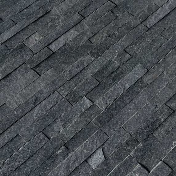 MS International Stacked Stone Series: Coal Canyon 6x24 Split Face Ledger Panel LPNLQCOACAN624