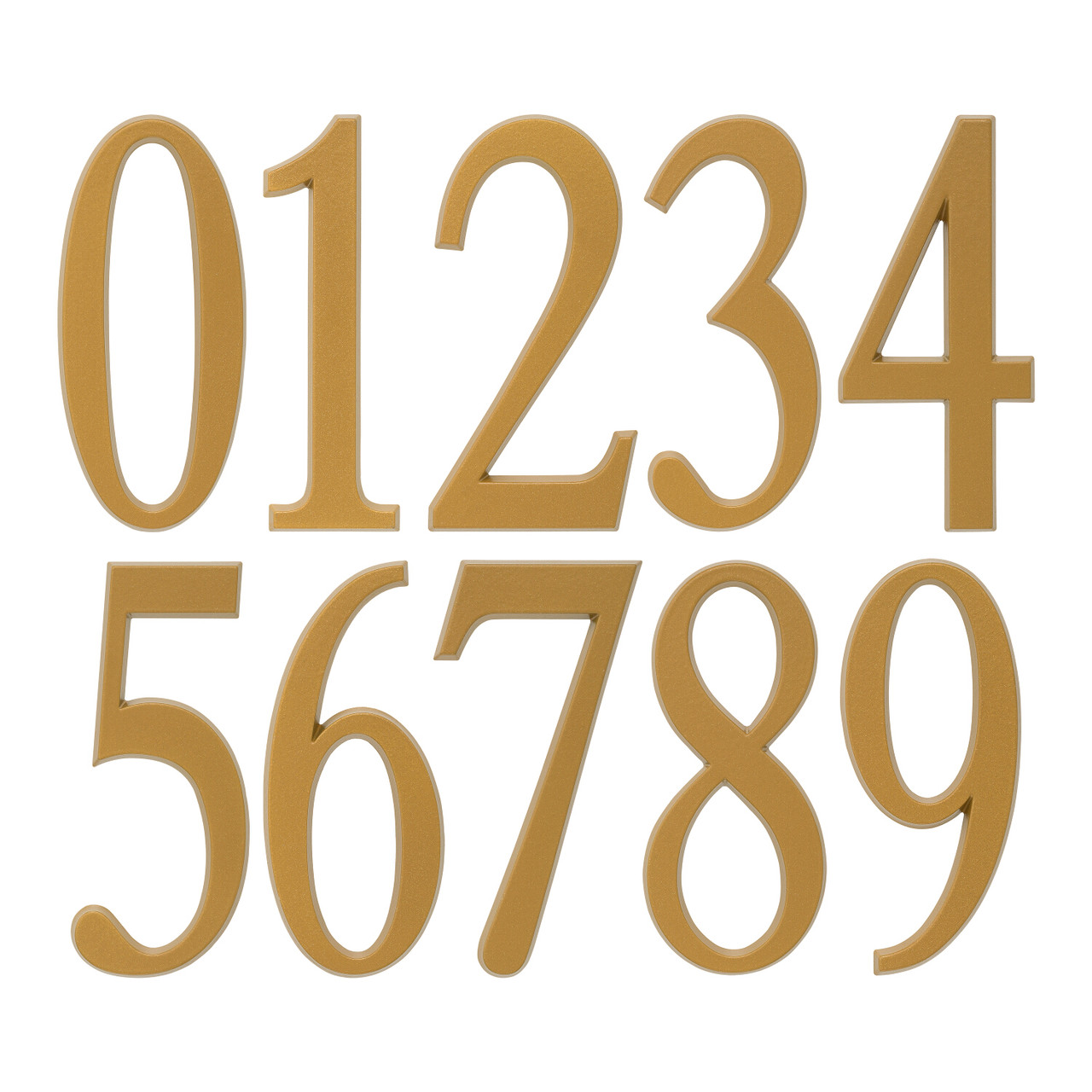 5 Inch Gold Adhesive House Numbers