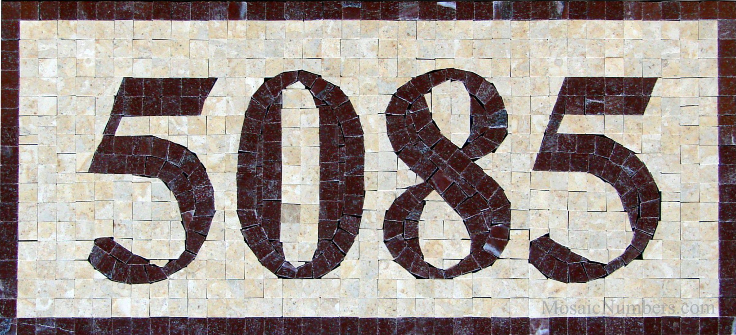 5 Inch Gold Adhesive House Numbers
