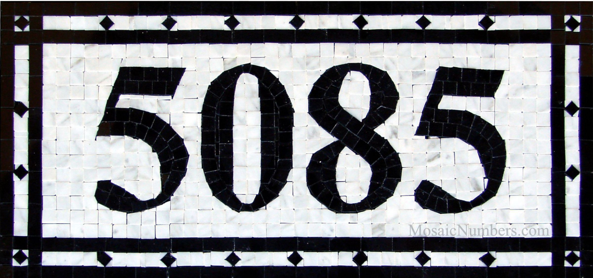 Mosaic House Numbers / Rome – H2P /