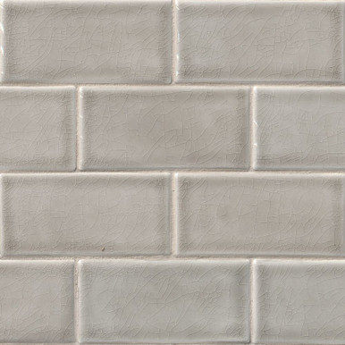 MS International Backsplash Series: Dove Gray Handcrafted 3x6 Glossy Subway  Tile SMOT-PT-DG36