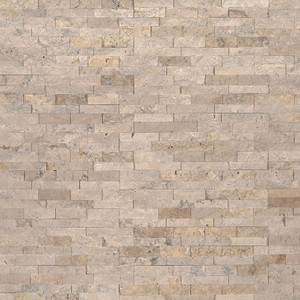 MS International Stacked Stone M-Series: Roman Beige Mini 4.5x16 Split Face Panel LPNLTROMBEI4.516-MINI