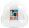 Hard Hats- With Logo - Case of 16- Ratchet - ANSI Z89.1 Standard