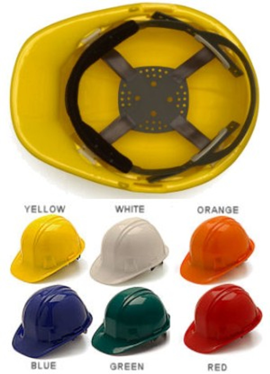 Hard Hats Case of 16 Pin Lock ANSI Z89.12009 Standard (4.24 each)