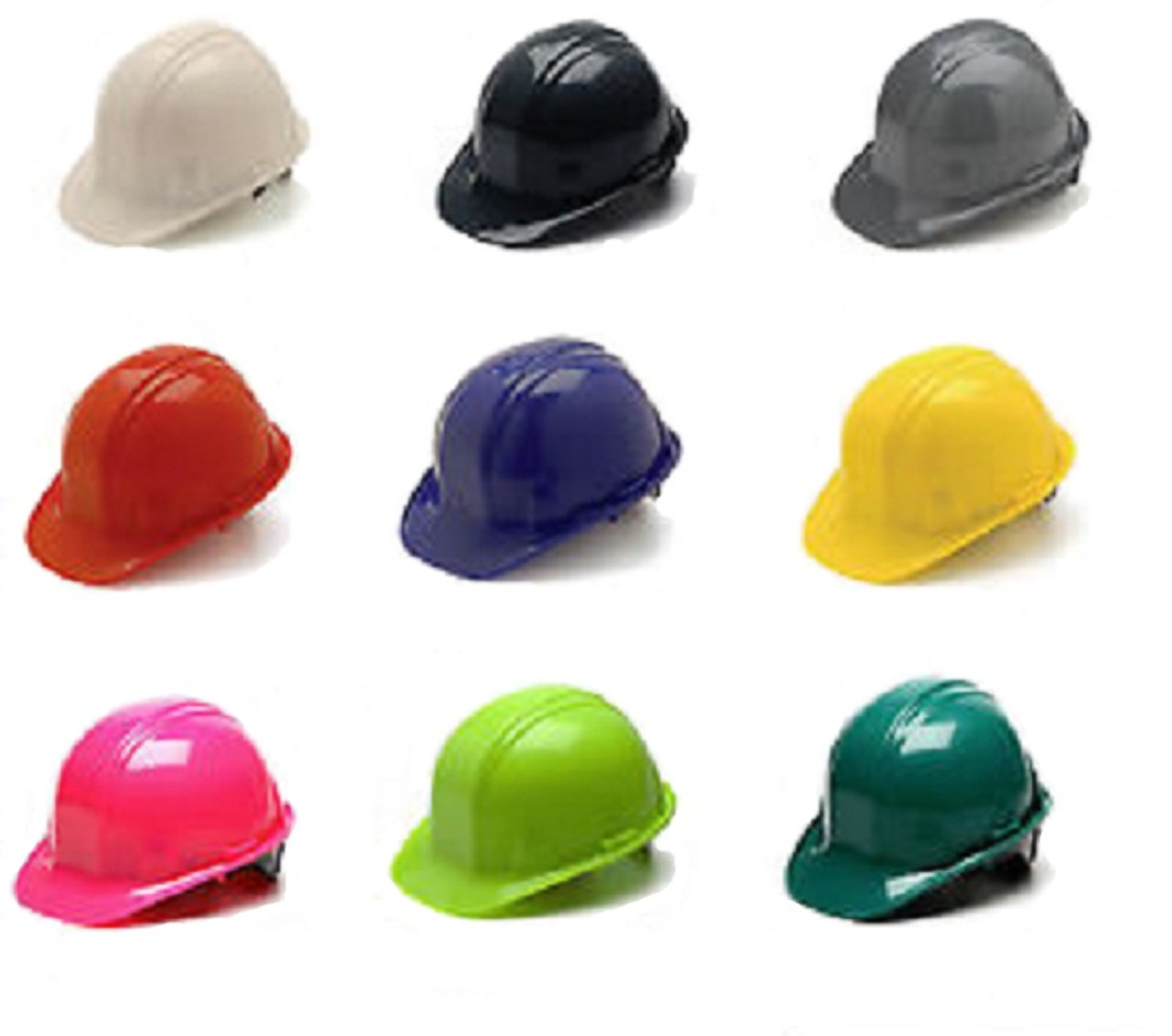 Hard Hats - Case of 16- Ratchet - ANSI Z89.1 Standard