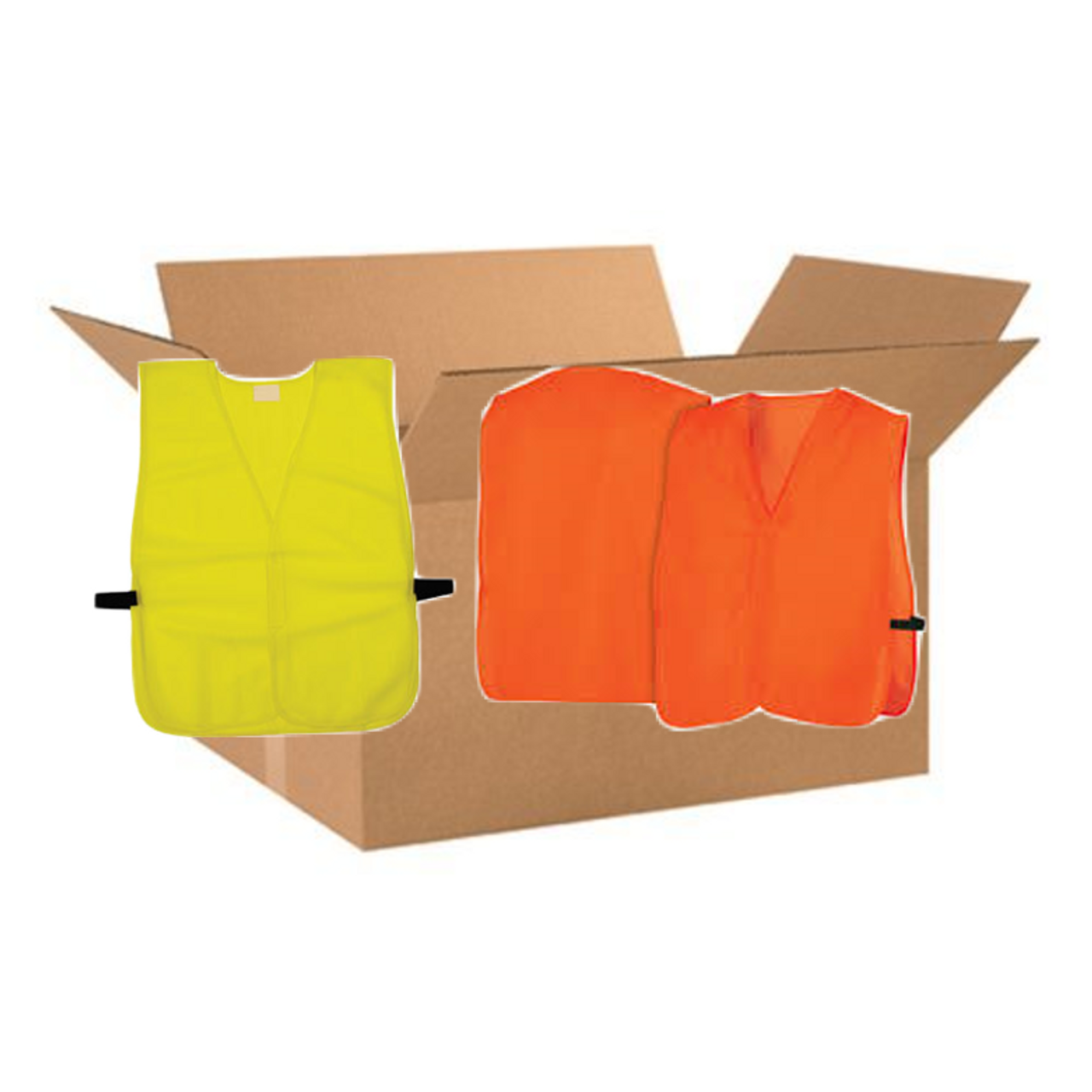 Case of Safety Vest - Class 1 Non Rated - No Reflective Stripe - 60 Count Case