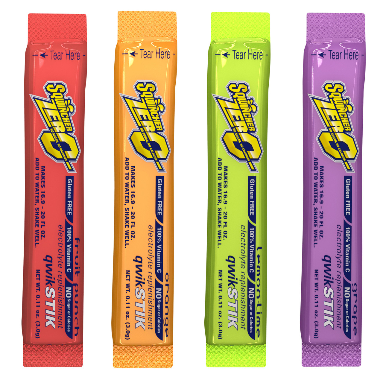 Sqwincher ZERO Qwik Stik Sugar Free Electrolyte Powdered Beverage Mix