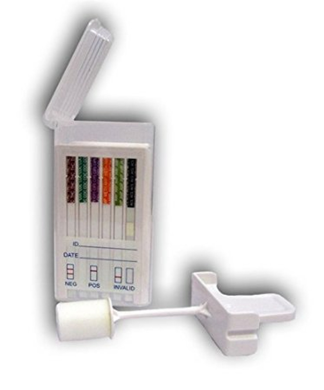 Premium instant saliva drug test preferred by law enforcement
Detects 6 different drugs: AMP/COC/mAMP/OPI/PCP/THC
Convenient to administer anywhere and anytime with results in 3 minutes
Great test design makes collection easy