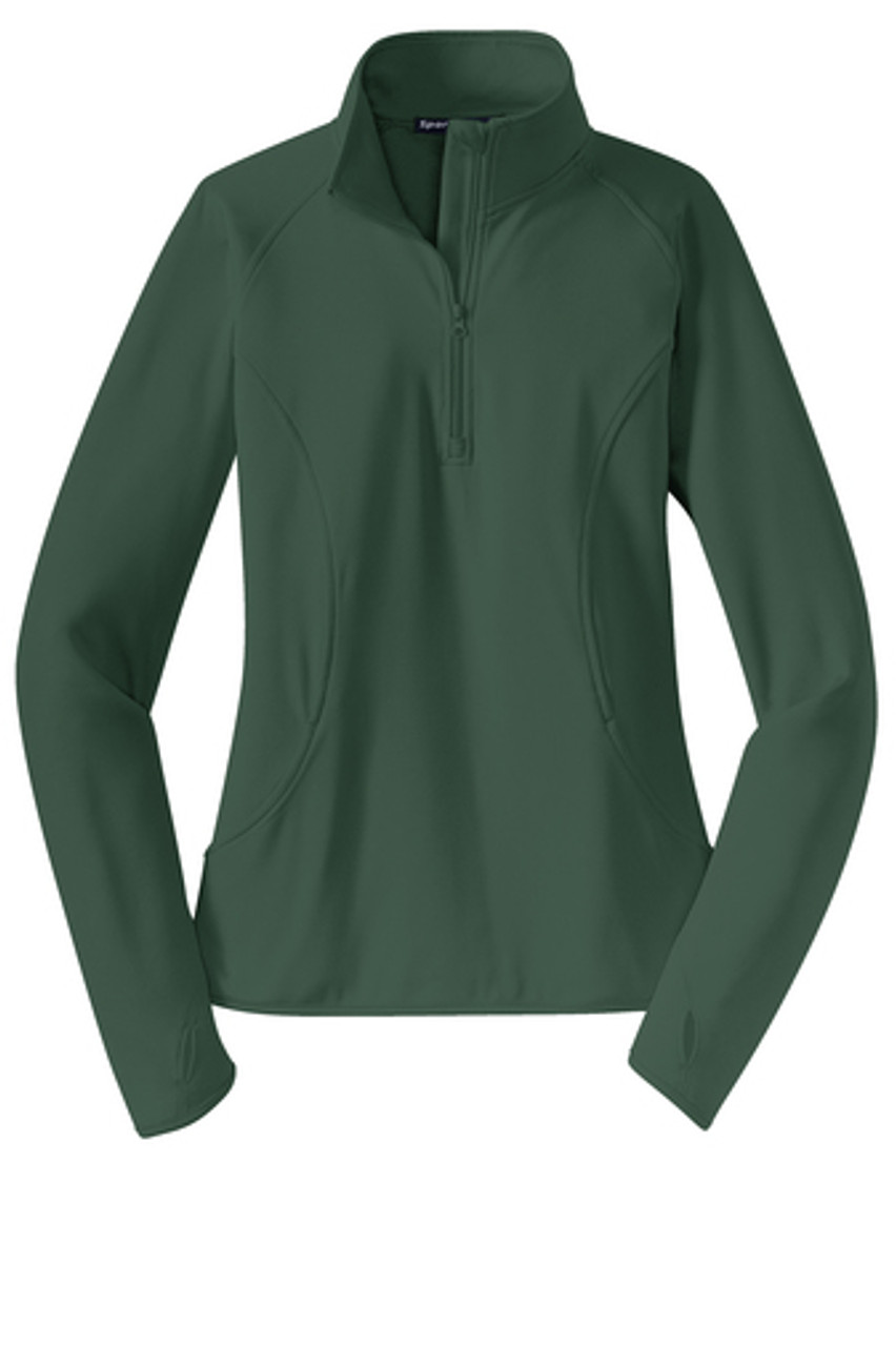 Sport-Tek® Ladies Sport-Wick® Stretch 1/2-Zip Pullover