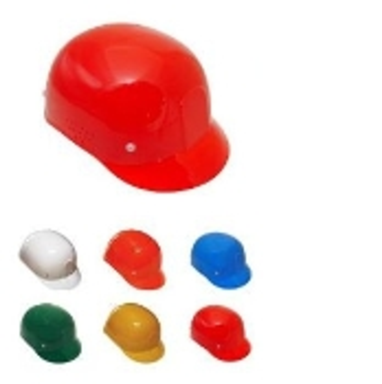 Ideal for protecting head from lacerations, minor bumps and bruises in areas that do not require certified safety helmets. 

4-point injection-molded suspension. 

Adjusts from head sizes 6.5 - 7.75. 

Does not meet ANSI/ISEA Z89.1 requirements.

Order in cases of 12, available in several popular colors