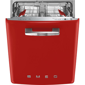 Lavavajillla de 60cm Smeg Integración Rojo STFABRD3