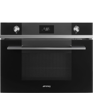 Horno Compacto 45cm Smeg SF4101MCN1 Combinado Microondas Negro