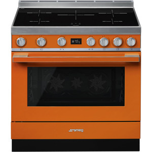 Cocina de Inducción Portofino Smeg CPF9IPOR Naranja 90x60cm