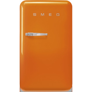 Frigorífico Libre Instalación Monopuerta Naranja Estética 50 s Style Bisagra Derecha FAB10ROR6